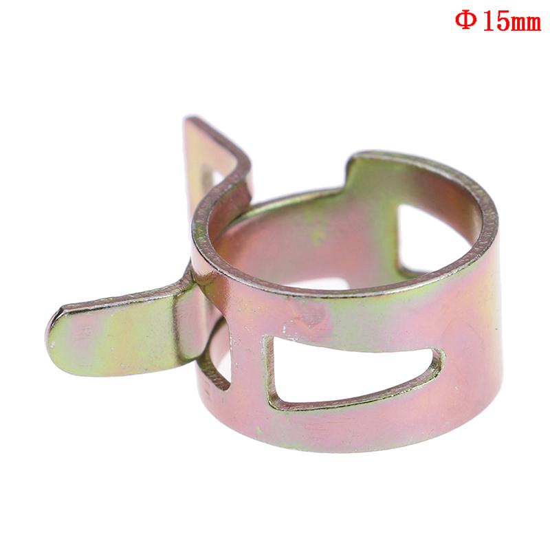 10Pcs 6-15Mm Spring Clip Vacuum Fuel Oil Hose Line Air Tube Band Clamp 6 Sizes
