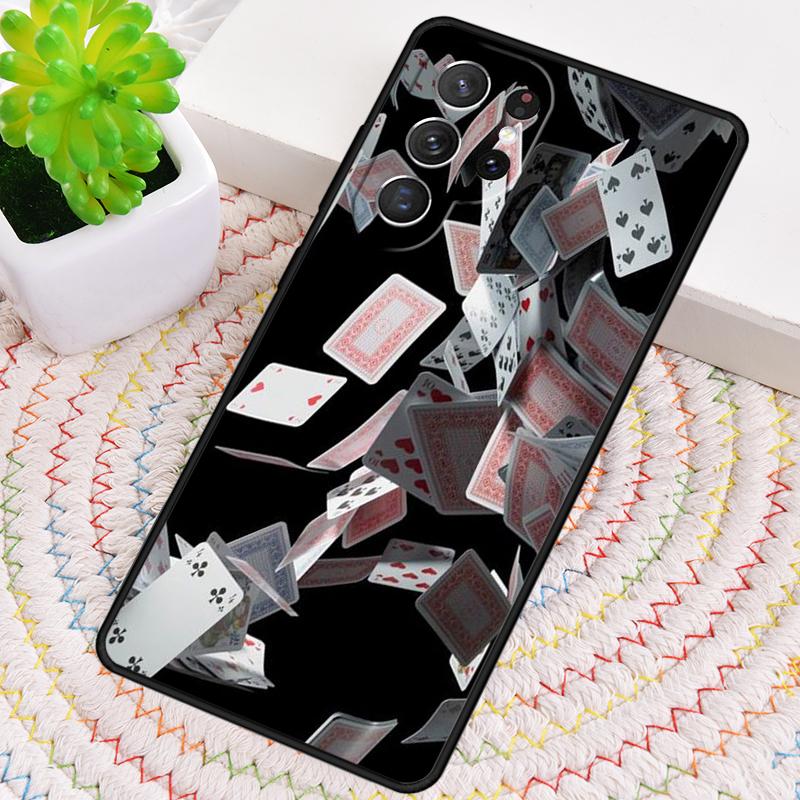CASINO PLAYING CARD COLLECTION Phone Case for Samsung Galaxy note 10 pro S26 Ultra S23 S24 FE S25 S21 S22 PLUS shockproof Cove