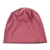 Autumn Winter Beanie Caps Casual Thermal Elastic Knitted Cotton Sports Warmer Casual Headwear Knitted Solid Unisex