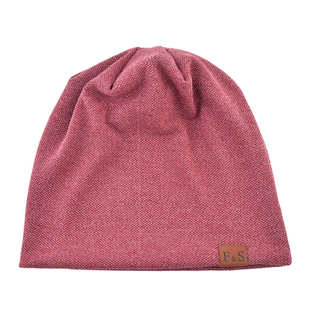 Autumn Winter Beanie Caps Casual Thermal Elastic Knitted Cotton Sports Warmer Casual Headwear Knitted Solid Unisex
