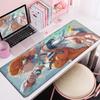 Hololive Roztomilá Dívka Takanashi Kiara Anime Podložka pod Myš XXL Herní Podložka pod Klávesnici na Notebook Uzamykatelný Okraj Kancelářská Dekorace Podložka 90x40cm