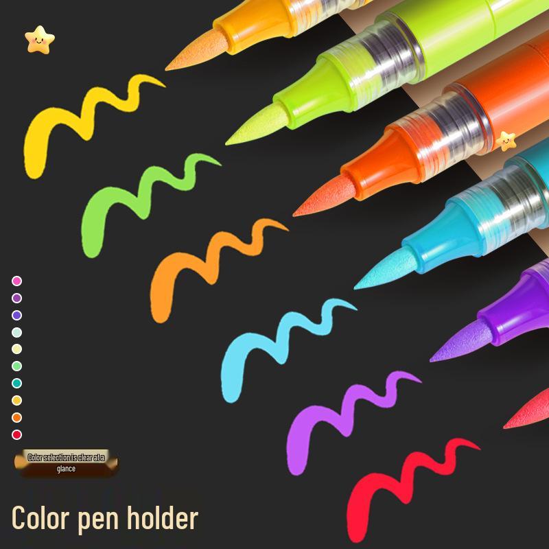 True Color Stackable Soft Tip Liquid Acrylic Marker for Student Art & Drawing