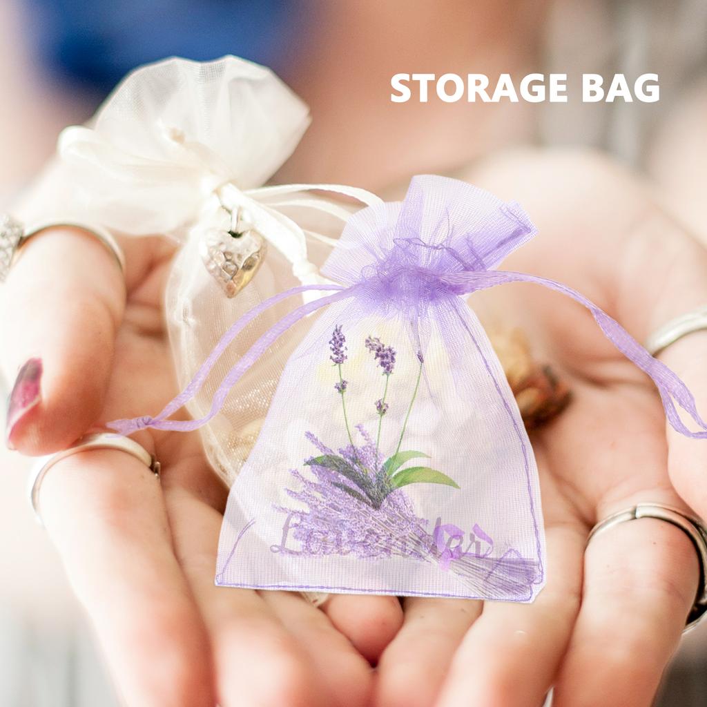 20 Pcs Empty Sachet Bag Jewelry Pouches Sacks Dried Flower Storage Bags Lavender Container Embroidered Gauze Sachets