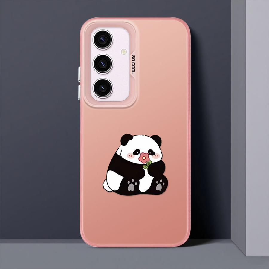 Cute Cartoon Panda Soft Cover Phone Case for Samsung Galaxy A54 A73 A35 A71 A26 A36 A51 A56 A55 A52 A72 A53