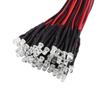 50 Stück 3mm vorverdrahtete LED-Dioden DC 12V 20cm Kabel LED lichtemittierende Dioden Rot Orange Blau langsam blinkend diffuse LED-Lichter