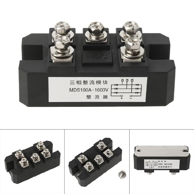MDS100-16 Bridge Rectifier 100A 1600V 3-Phase Diode Bridge Rectifier Copper Plat