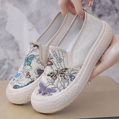 Chaussures paresseuses pour femmes à semelles souples antidérapantes, respirantes, confortables, décontractées et polyvalentes