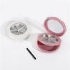 1 pz fiore vuoto 5 griglie polvere compatta ombretto caso rossetto contenitore fai da te scatola fard con pennello e specchio