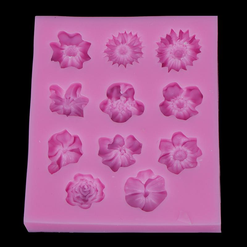 1Pc Flower Silicone Mold Fondant Mold Cake Decorating Tools Chocolate Mold