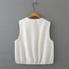 2026 Spring Plus Size Women's Round Neck Cardigan Vest - Slimming & Versatile Fashion Top