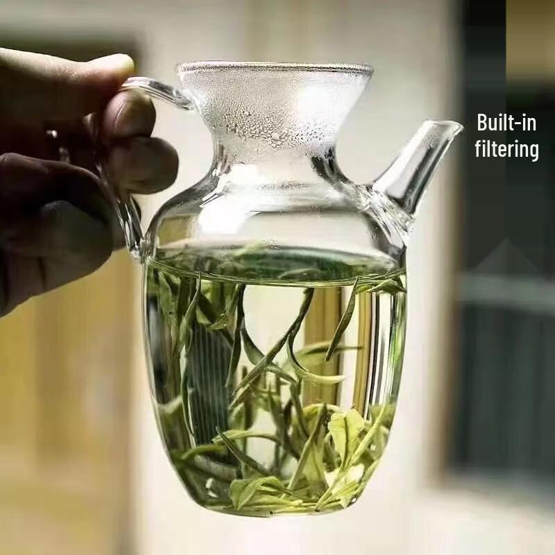 Shangqi Heat-Resistant Glass Tea Pitcher with Filter