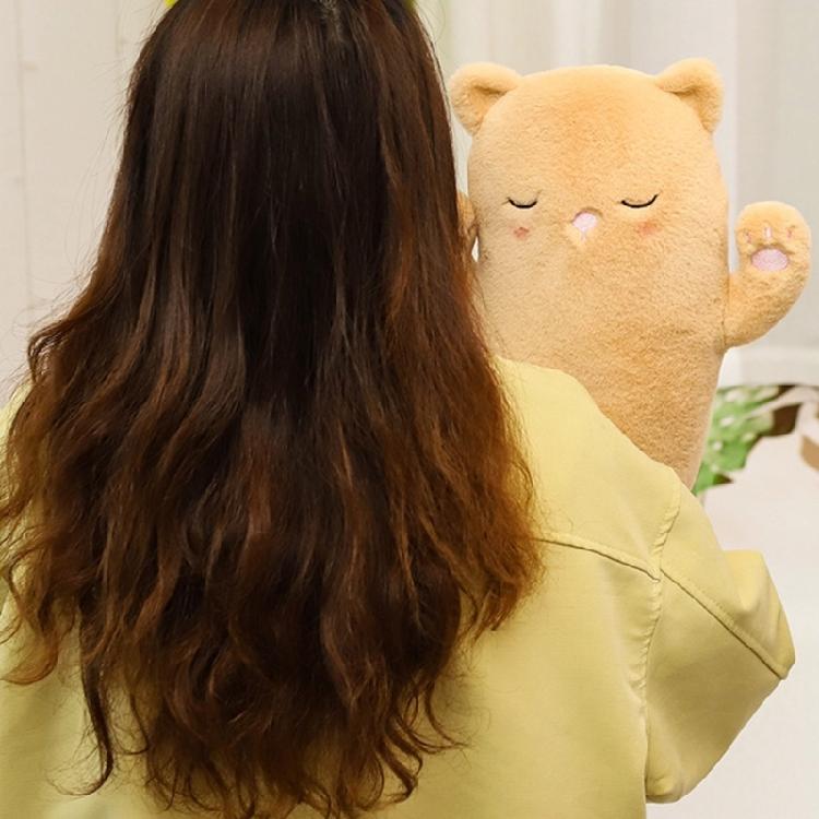 Lovely Cat Plushie Pillow Long Huggable Cute Stuffed Animal Toy for Children