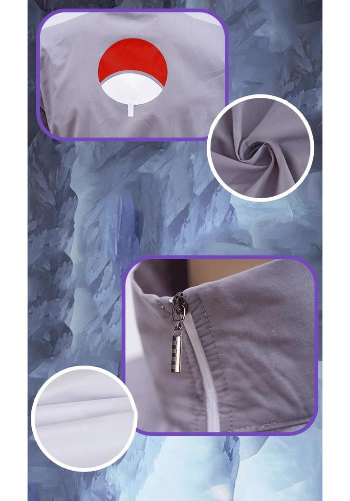 Naruto Shippuden Uchiha Sasuke Full Cosplay Costume Set