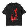 Hot Game Peripherals Bloodborne Darks Souls Graphic Print TShirt Streetwear Vintage Washed Cotton Top Oversized Summer New Tees
