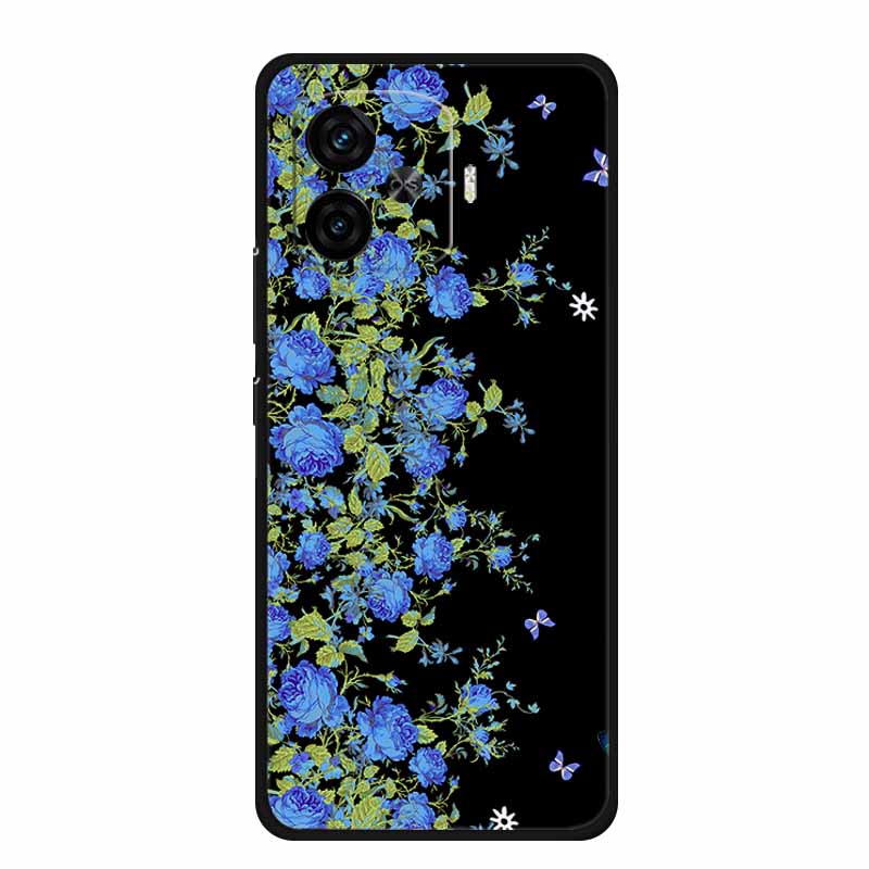 Black Silicone Case For Vivo iQOO Z9 Turbo Plus Case Z 9 Turbo Coque Soft Back Cover For Vivo iQOO Z9 Turbo Phone Case Cartoon