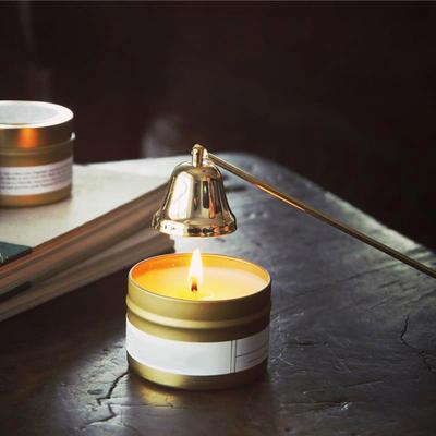 Bell Candle Extinguisher with Long Handle Stainless Steel Tealight Candle Wick Flame Snuffer Putting Out Candle Stopper Tools Candle Accessories