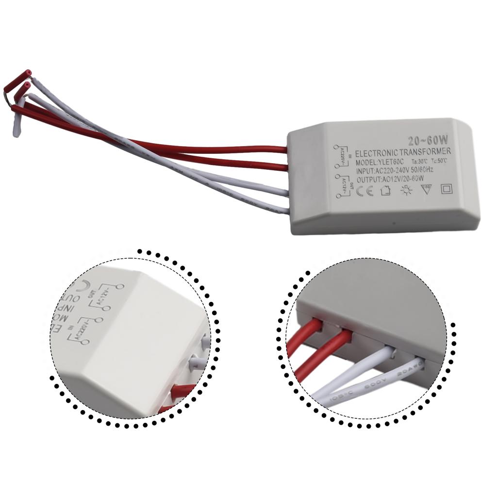 Replacements Electronic Transformer 220V To AC12V Lamp Chandeliers Convenient