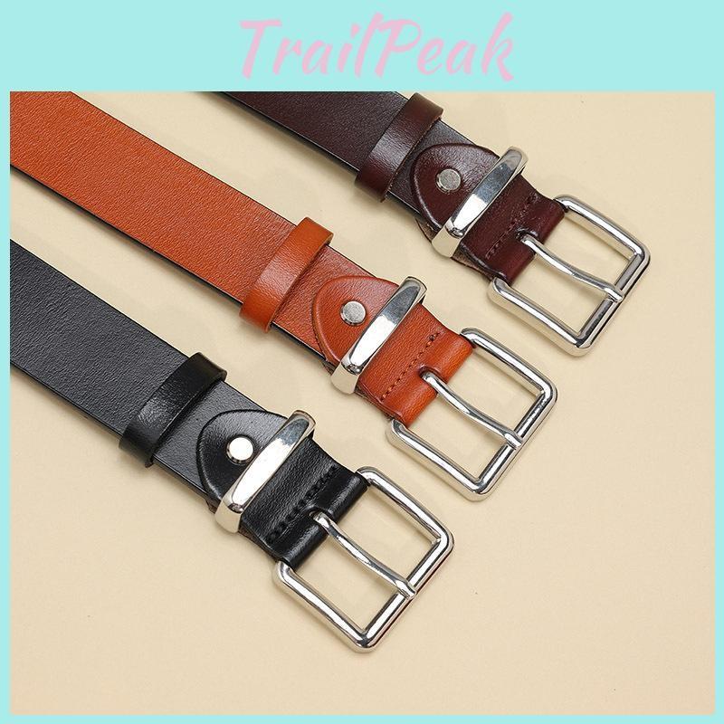 Classic Cowhide Leather Belt Stylish Durable Women Business Casual Accessory