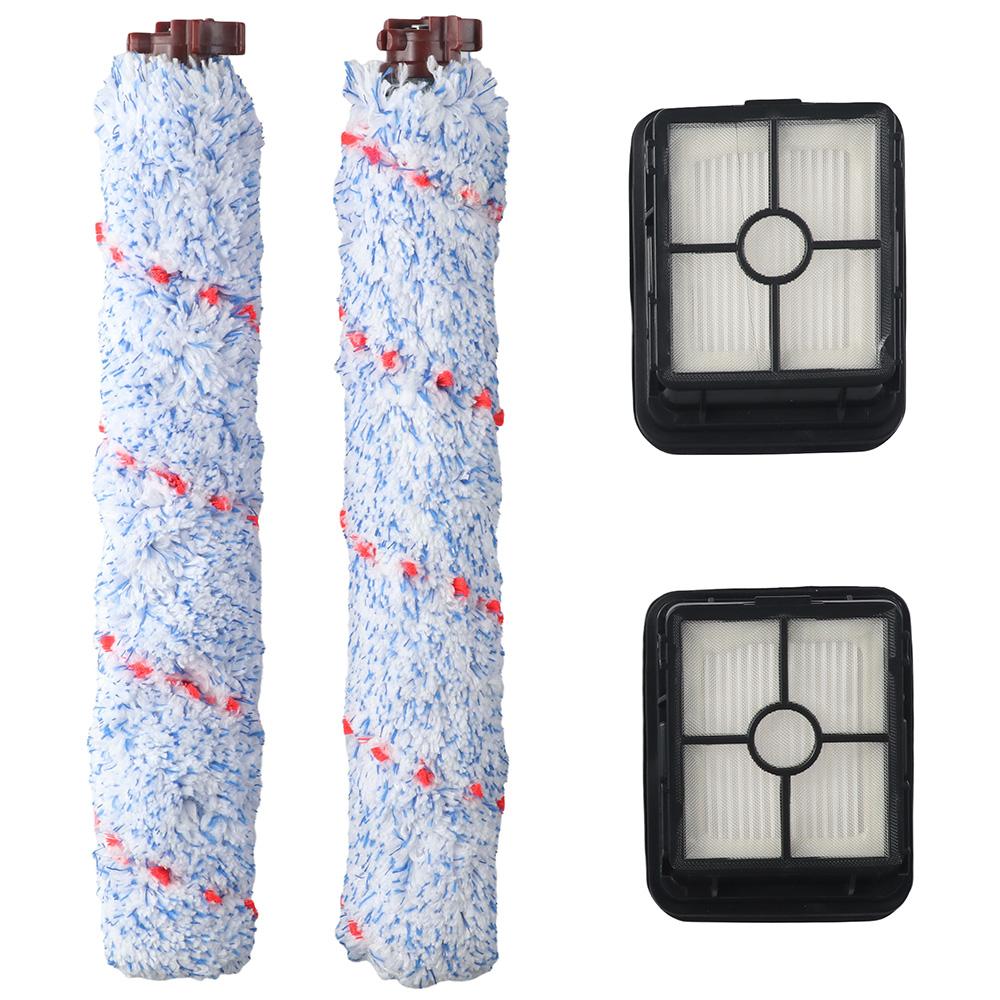 

2 упаковки синих многоповерхностных вакуумных фильтров в рулонах с щетками для домашних животных для Bissell Crosswave1868