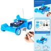 Self Made Wireless Remote Control Racing Car Model Assembly Set Kid Puzzle Toy For Children Educational Physics Kit