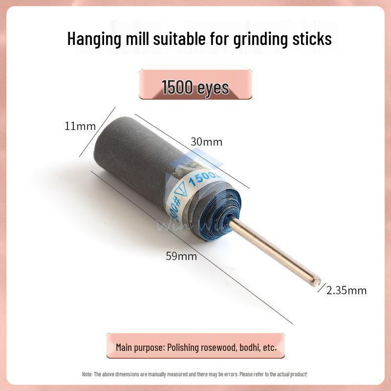 2.35 Shank Sandpaper Stick: Jade Polishing & Grinding Tool Set