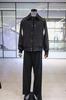 Rever Classic S/S Black Leather Color Block Oversized Varsity Jacket