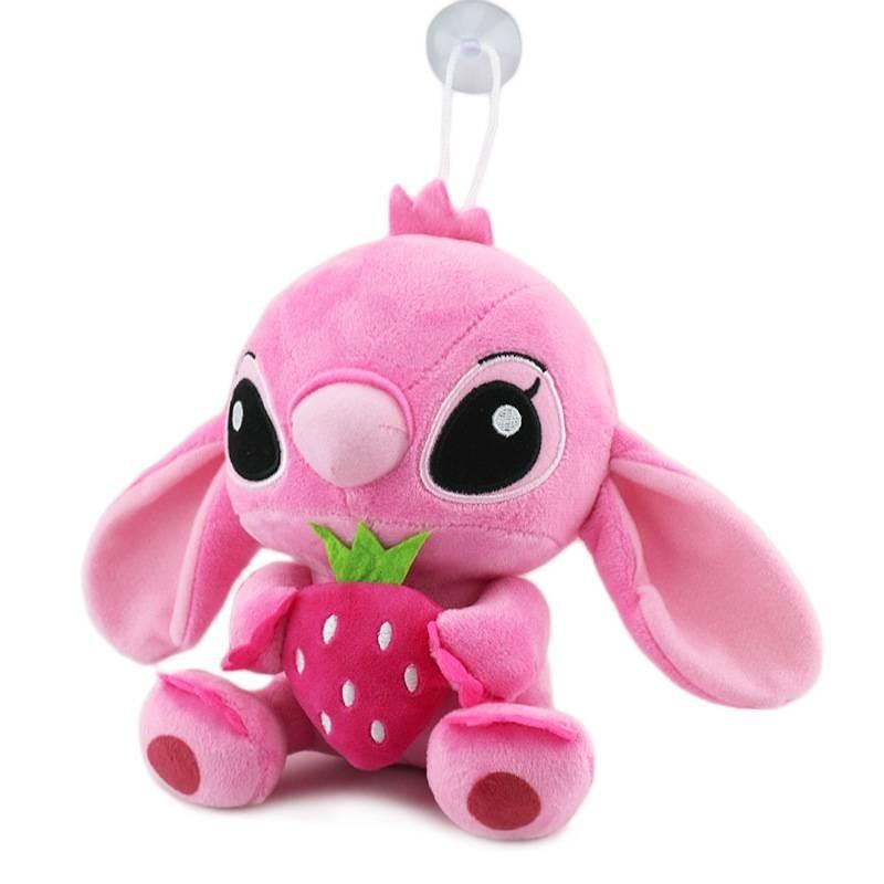 Entzückendes und weiches Stitch Plüschtier für Paare im kreativen Geschenkdesign in Blau- und Rosatönen