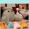 Soft Plush Dinosaur Backrest Cushion With Arms Bedside Pillow Gift