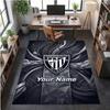 Crystal Velvet Rug Athletic Bilbao FC Print Custom Name Text Floor Mat Home Decor