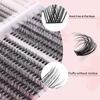 Diy Single Tuft False Eyelashes Fluffy Thick Eyelashes 30 + 40D Mixed Dress Eyelash Book Set