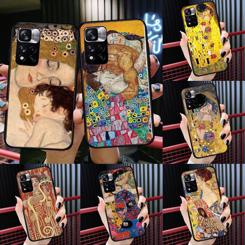 The Kiss Gustav Klimt Painting Case For Xiaomi Redmi 13C 10C 12C 14C Redmi Note 14 13 Pro 12 11 9 10 9S 10S 11S 12S Cover