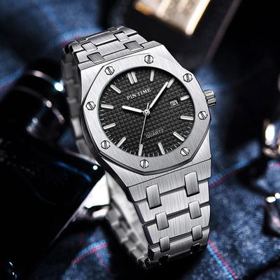 Men's Watches Luxury Automatic Date Clock Waterproof Luminous Men Wristwatch Quartz Stainless Steel Sport Watch