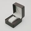 Black Single Watch Gift Box with Pillow PU Leather Wristwatch Display Case Organizer for Men Clamshell PU Leather Watch Case
