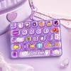 Keyboard Fidget Toy 26 Key Mechanical Pressing Toy Cute Animal Diary Pendant Bag Keychain Anti Stress Relief Toys Adults