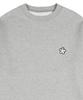 GRAVER [Unisex] White Odd Flower Embroidered Sweatshirt_Gray