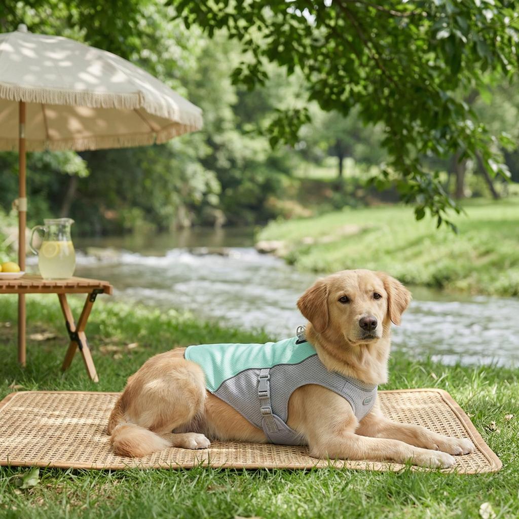 Heat  Breathability Heat Dissipation Dogs And Cats Back And Chest Strap