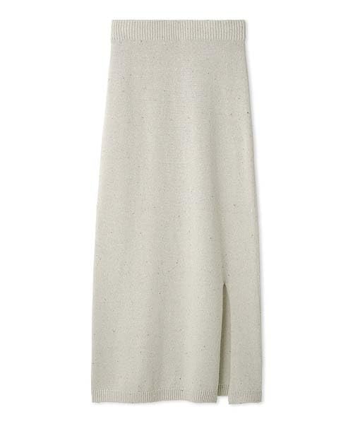 

Emi Eco Knit IVR Lamé Skirt, 13WNS251076, Women s,