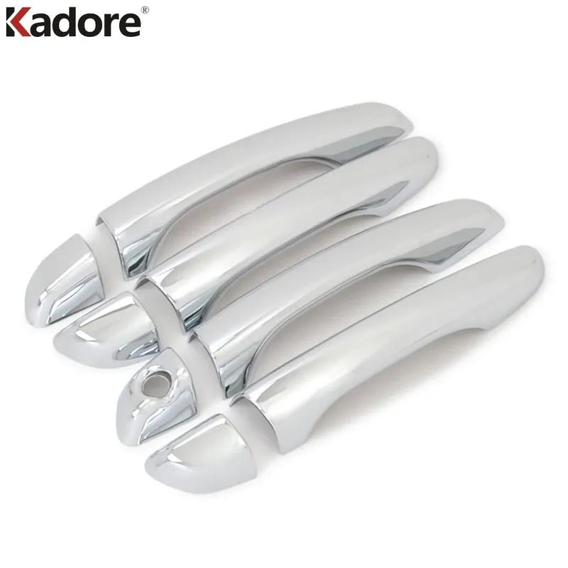 Door Handle Cover Trim For Hyundai Verna Solaris Accent 2018     Chrome Car Side Door Handles Cap Accessories