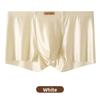 Men's Summer Satin 10A Anti-bacterial Ice Silk Breathable Flat Angle Underwear
