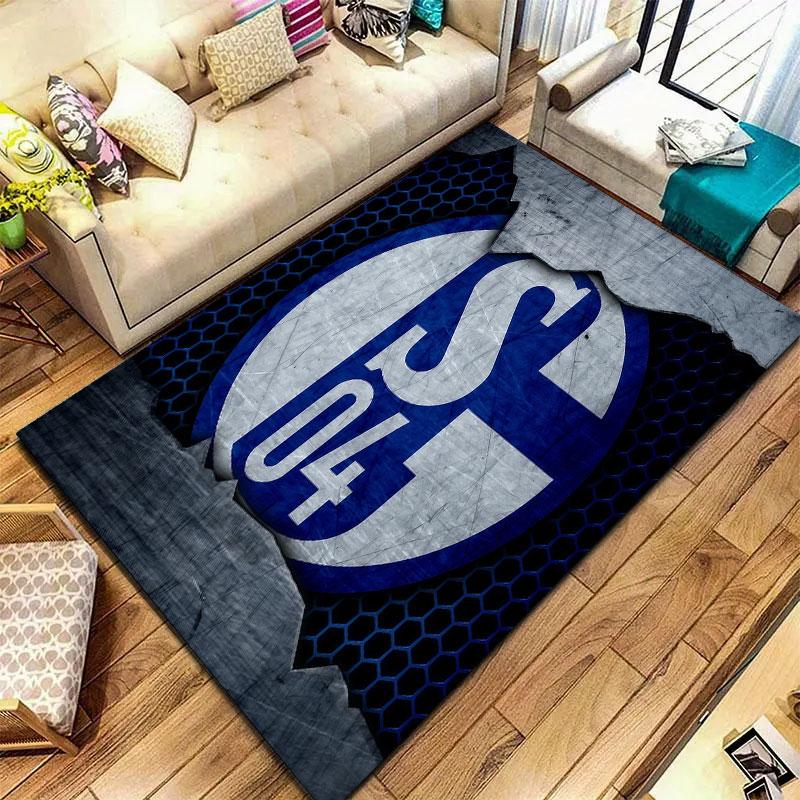 FC Schalke 04 Carpet Rug for Living Room Bedroom Home Sofa Decoration,Kids play Non-slip Floor Mat