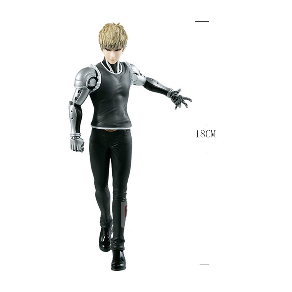 18cm Anime figure Genos standing action figures Saitama apprentice Genos figurine doll PVC model adult toys collection gifts 18cm