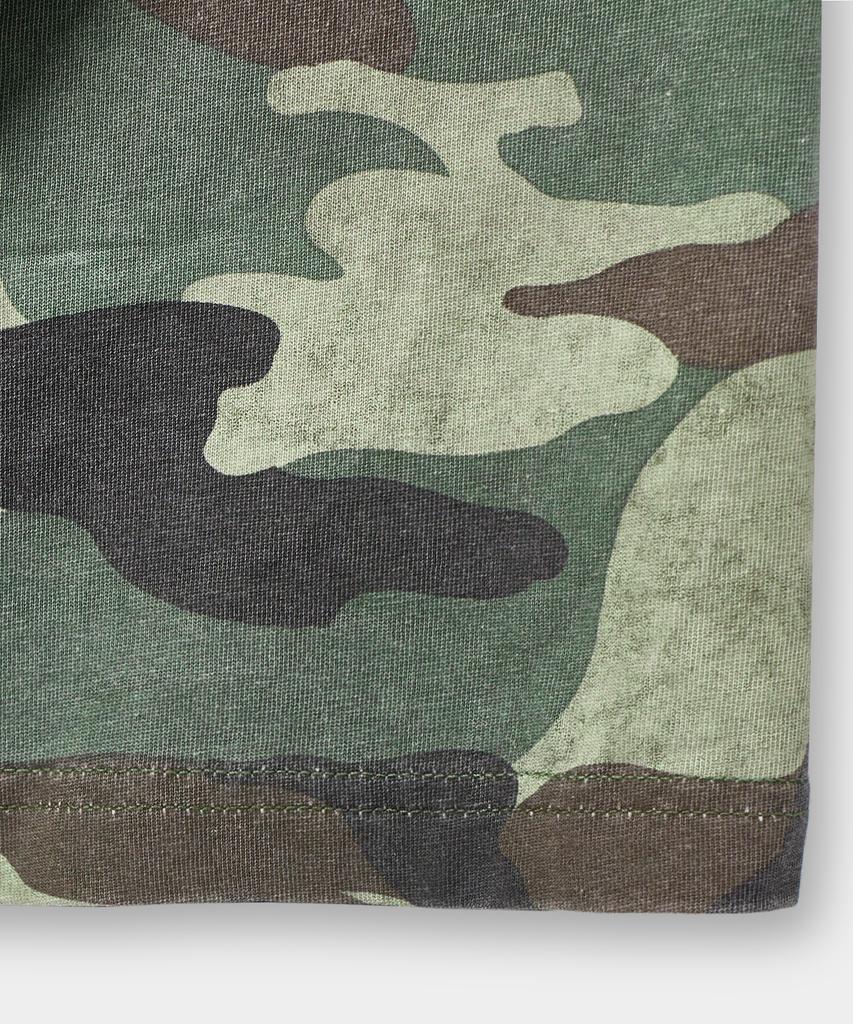 Dimiteulibeullaeg Raglan Color Block Pigment Artwork Short Sleeve T-Shirt_Ivory & Camo
