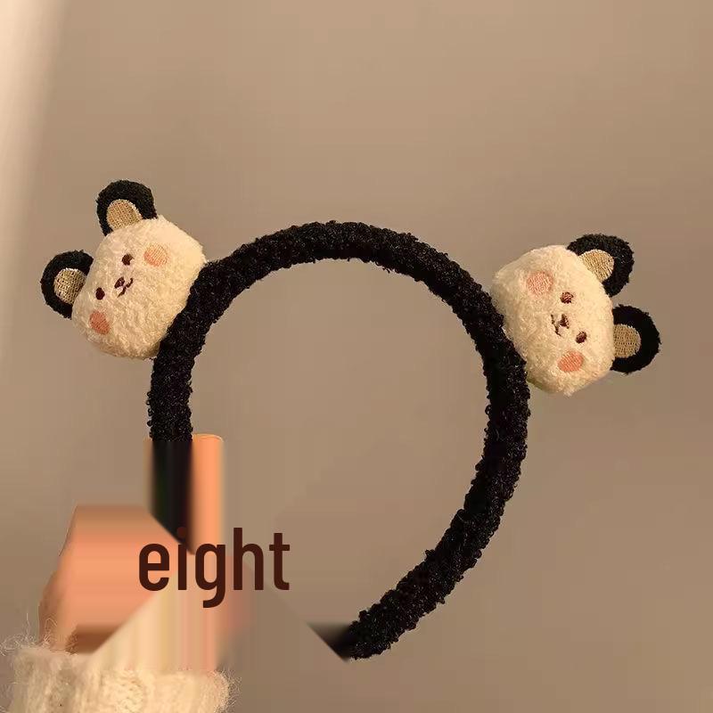 Adorable 2024 Cartoon Hair Tie & Plush Headband Set for Women - Cute Hair Accessories & Gift