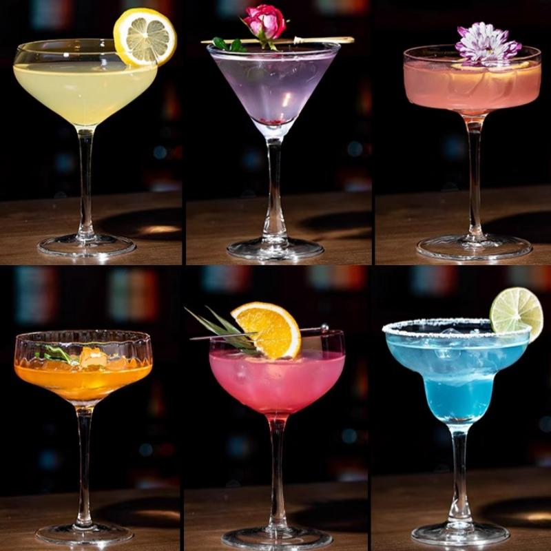 Bar Margarita Glasses,Simple Martini Glass Cup,Classic Cocktail Glass Cups,Stemmed Glasses Cup,Party Kitchen Homebar Tools