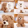 Watermelon Cute Cartoon Brown White Teddy Bear Plush Doll Toy For Kids