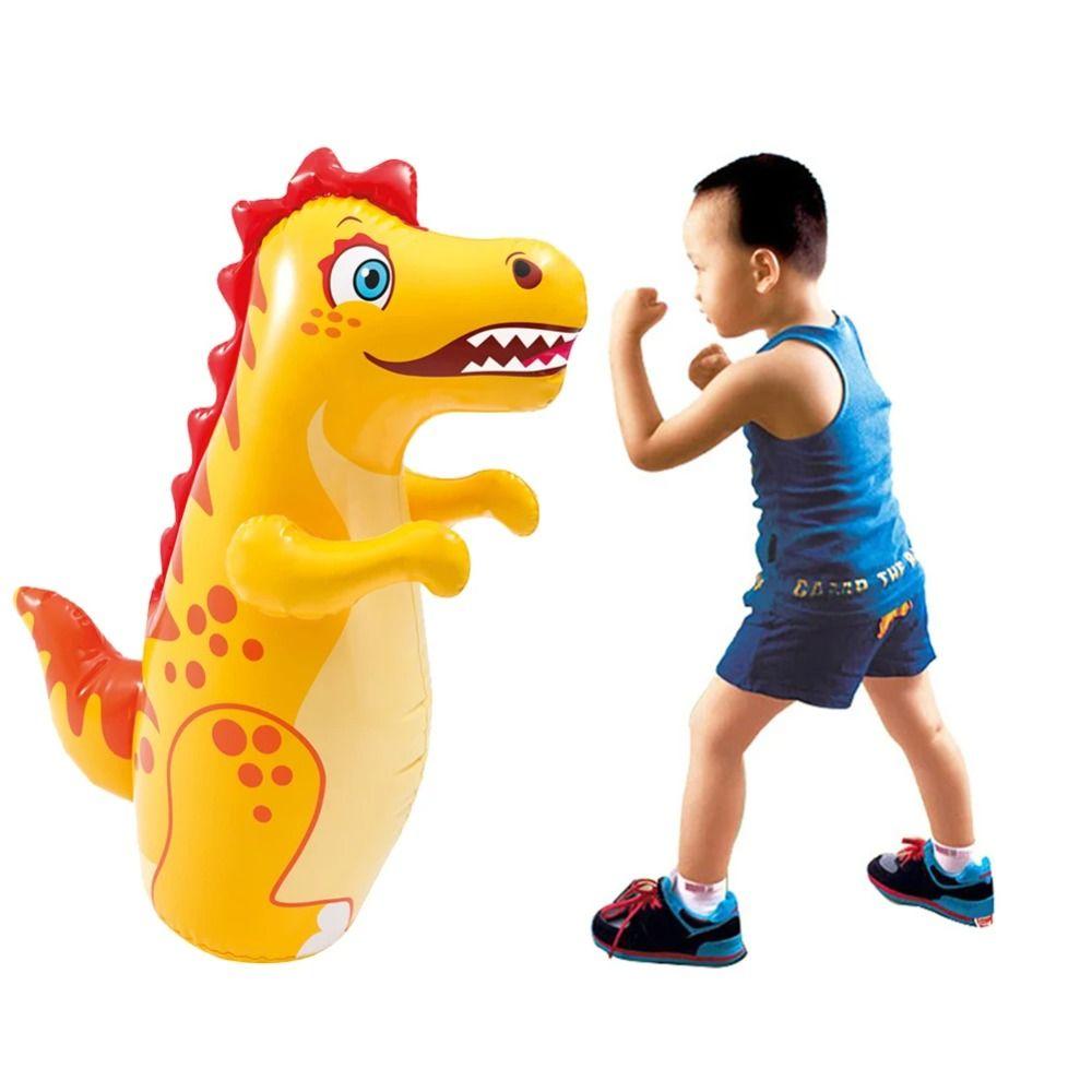 Boxing Training Inflatable Tumbler Dinosaur Dinosaur Inflatable Punching Bag  Children 's Gifts