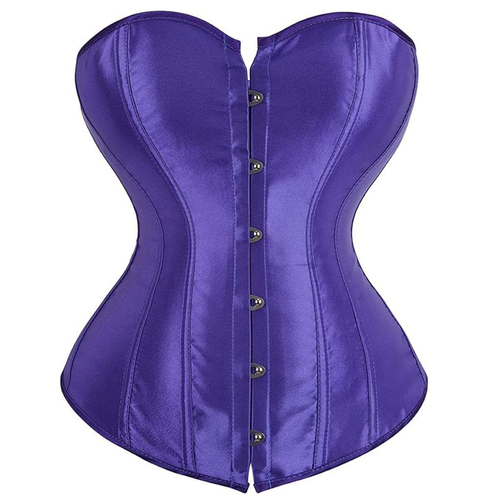 Halloween Court Corset Satin Bustier Push Up Shapewear