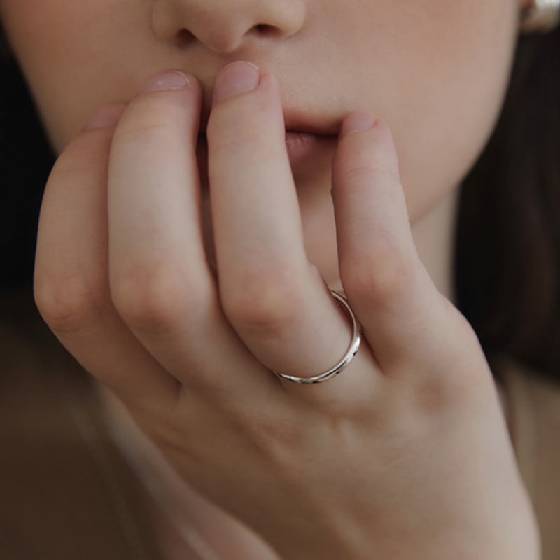 TATIANA (Silver 925) Black Star Draw Ring CR1855