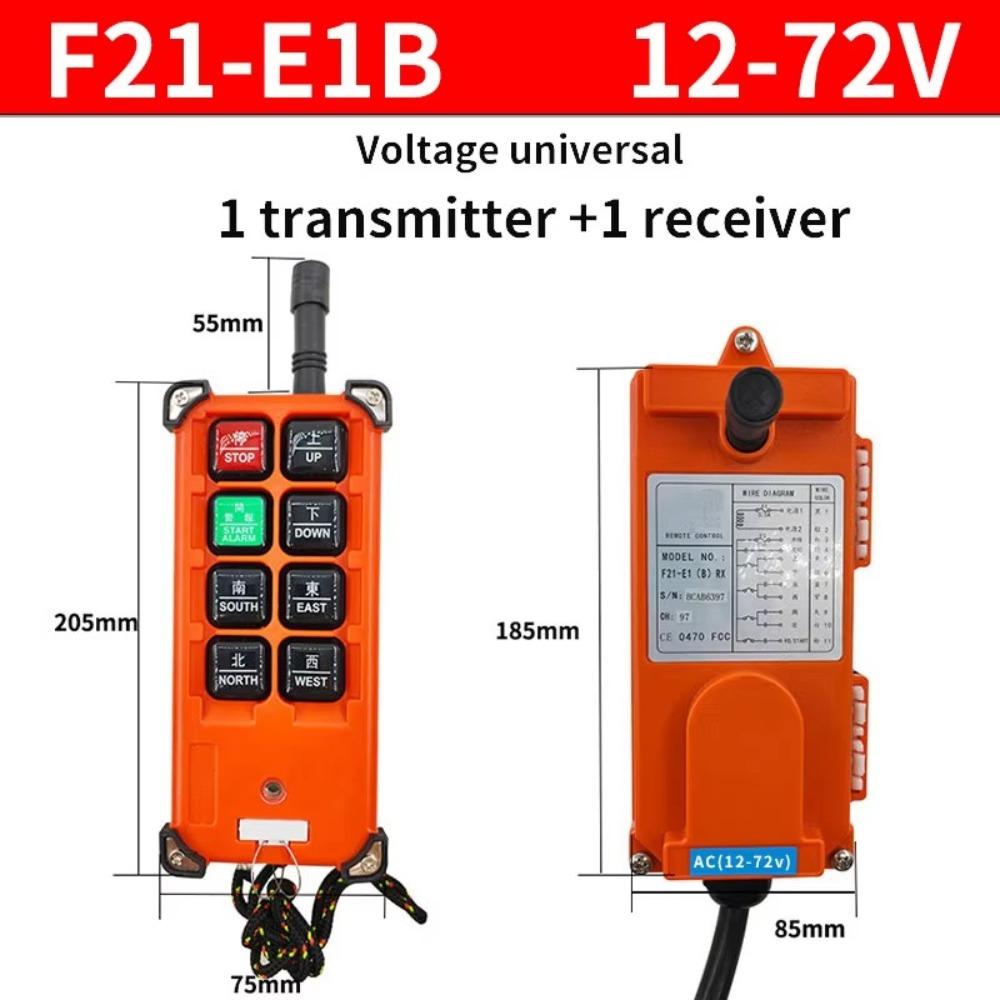 F21-E1B Electric Lift Hoist Wireless Switch Receiver 8 Buttons Wireless Crane Remote Control