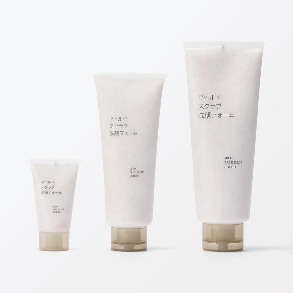 MUJI Mild Scrub Facial Cleansing Foam 220g 84464881 (Large Size) -